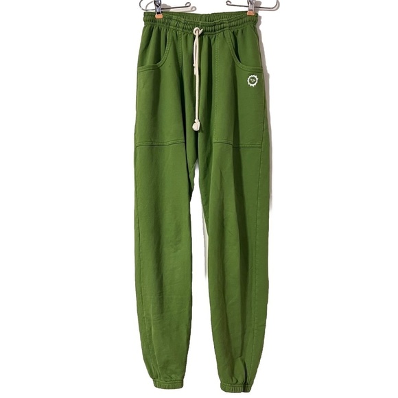 Big Bud Press Heavy Weight Preshrunk Cotton Tapered Sweatpants in Green Sz XS - Picture 1 of 12